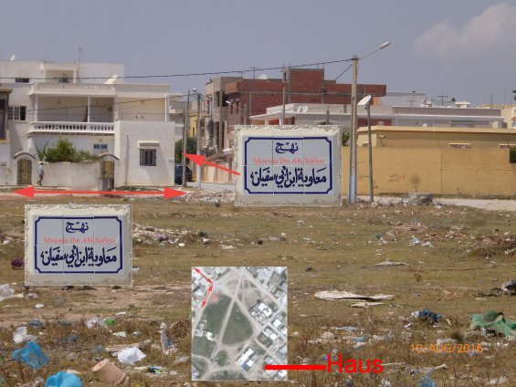 Stra&szlig;enschilder in der Umgebung