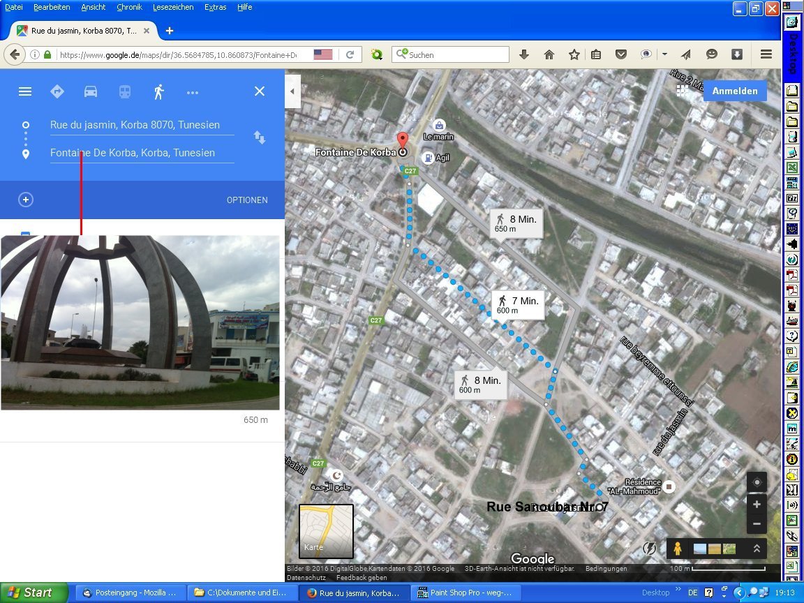 Wegbeschreibung Luftbild